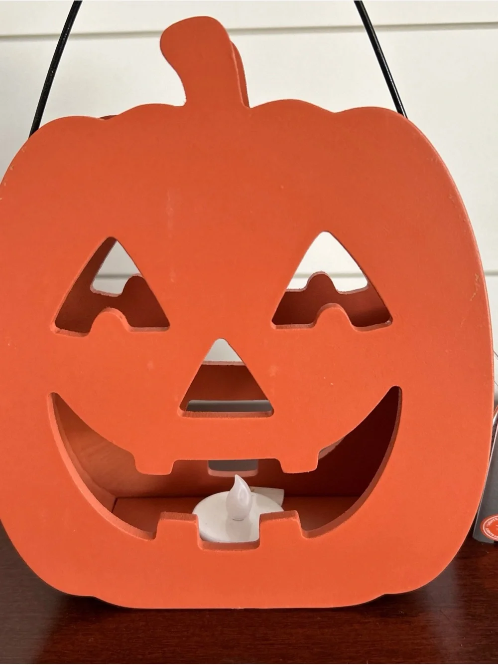 LED Pumpkin Jack-O'-Lantern Candy Bucket - Orange